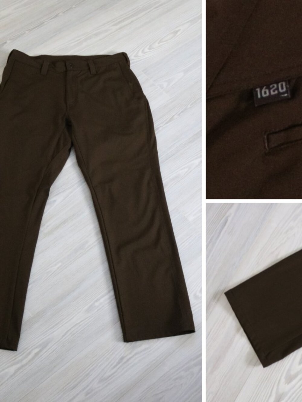 1620 Pants Men's 34 Mahogany Canvas Cordura Workwear Stretch USA 29" Inseam
